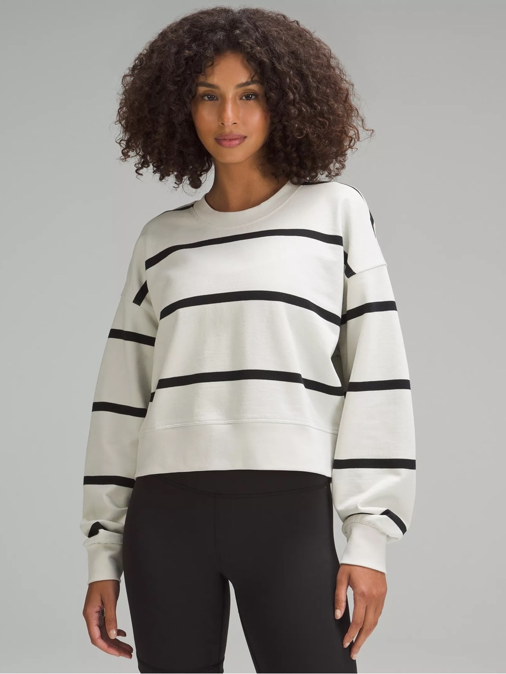 lululemon perfectly oversized cropped crew